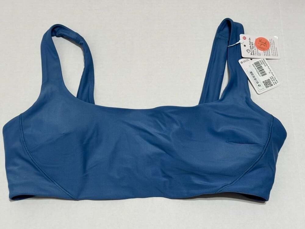 Lululemon Waterside Pull-On Swim Top B/C Size 12 Blue